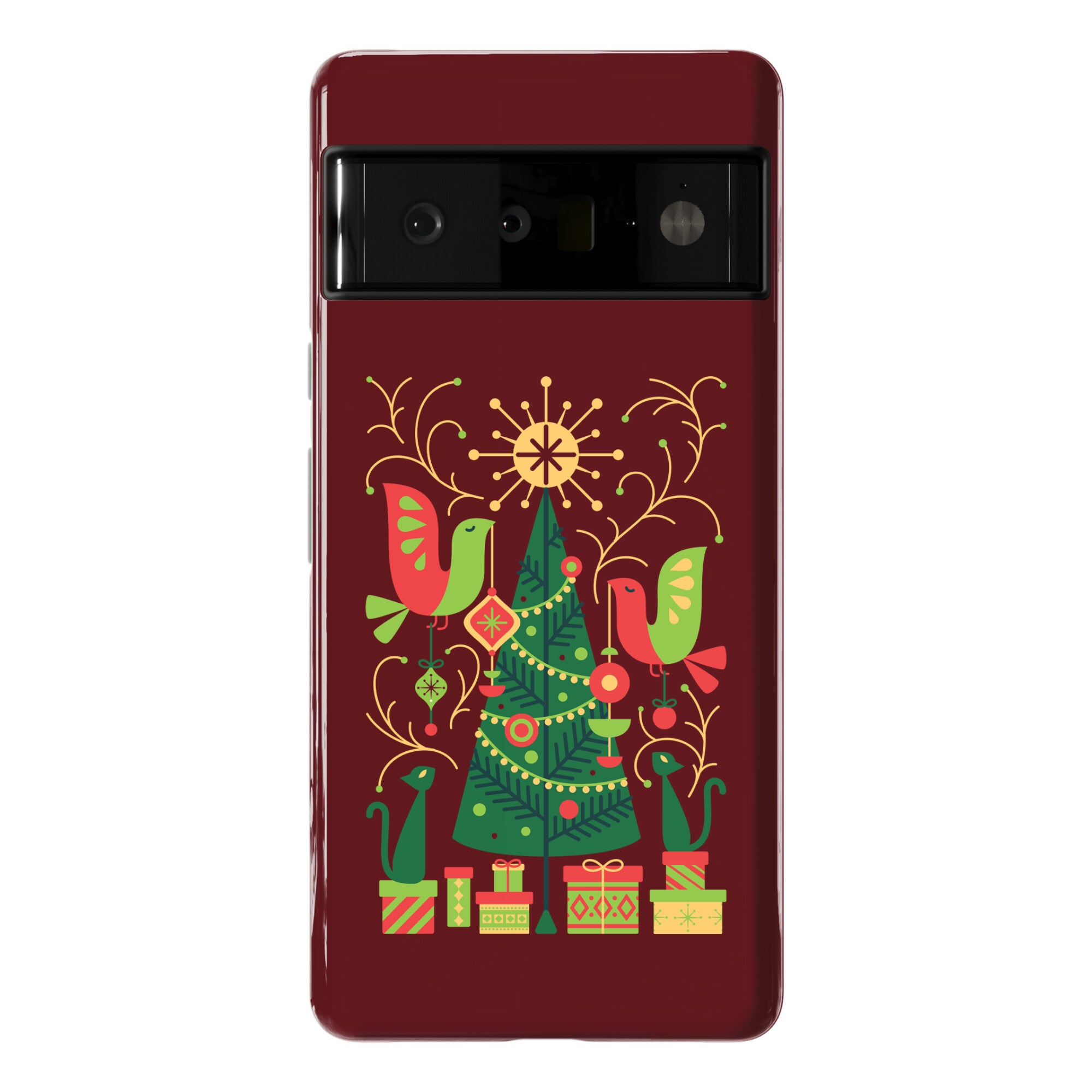 Vintage Christmas Tree Decorating Phone Case